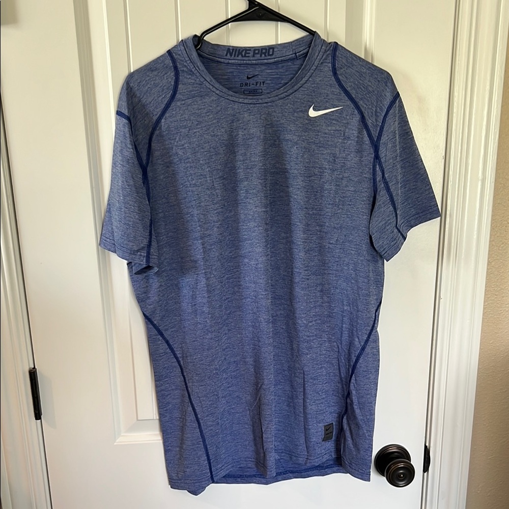 Nike Men's Blue Athletic Shirt